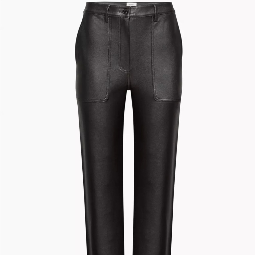 New with tags Aritzia Wilfred Free Lucy Leather pants. Size 0